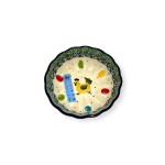 023 Bunzlau Ribbel Schaal 3343X 023 Ribbel Schalen Ø 12 cm